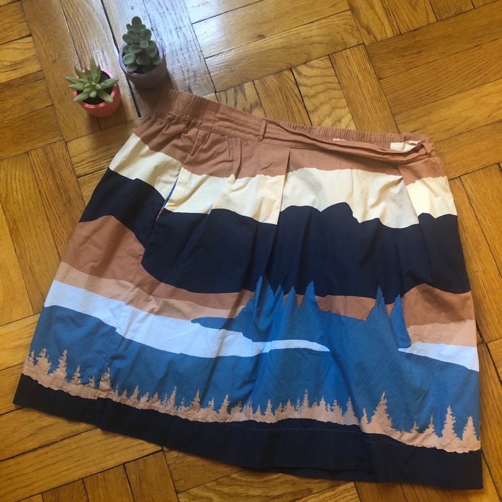 LL Bean multicolor skirt